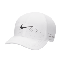 Nike Dri-FIT ADV Club-ustruktureret tenniskasket - hvid