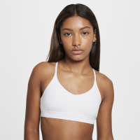 Nike Indy-sports-bh til piger - hvid