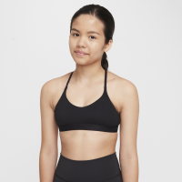 Nike Indy-sports-bh til piger - sort