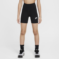Nike Classic-cykelshorts (13 cm) med høj talje til piger - sort