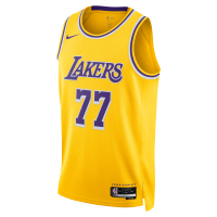 Luka Dončić Los Angeles Lakers Icon Edition 2022/23 Nike Dri-FIT NBA Swingman-trøje - gul