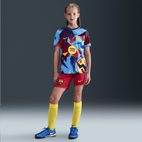 FC Barcelona 2025/26 Stadium Fourth Nike Dri-FIT Replica-fodboldshorts til større børn - rød