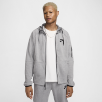 Nike Tech Essentials-fleecehættetrøje med fuld lynlås til mænd - grå