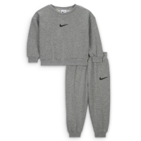 Todelt Nike Essential-crewtrøjesæt i fleece til babyer (12-24 mdr.) - grå