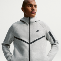 Nike Tech Windrunner-fleecejakke med lynlås til mænd - grå