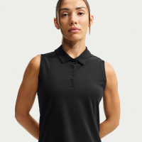 Nike Victory Dri-FIT-polo uden ærmer til kvinder - sort