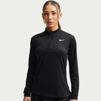 Nike Victory Dri-FIT-golftrøje med lynlås i kvart længde til kvinder - sort