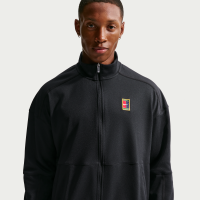 NikeCourt Heritage-tennisjakke til mænd - sort