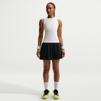 Plisseret NikeCourt Advantage Dri-FIT-tennisnederdel til kvinder - sort