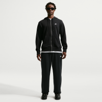 Nike Club-bukser i french terry med åben kant til mænd - sort