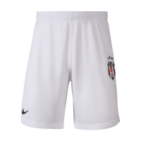 Maskinstrikkede Beşiktaş J.K. Nike-fodboldshorts til større børn - hvid