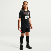 Maskinstrikkede Beşiktaş J.K. Nike-fodboldshorts til større børn - sort