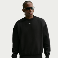 Nike Solo Fleece-sweatshirt med rund hals til mænd - sort
