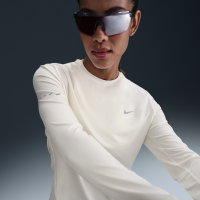Langærmet Nike Swift Dri-FIT UV-løbetrøje med rund hals til kvinder - hvid