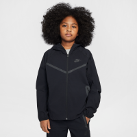 Vævet Nike Tech-jakke til større børn (drenge) - sort