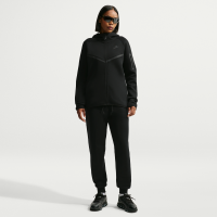 Nike Tech Fleece-joggers med mellemhøj talje til kvinder - sort