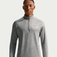 Nike Stride Dri-FIT-løbetop med 1/2 lynlås til mænd - grå