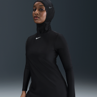 Langærmet Nike Swim Victory-badekjole- og leggingsæt til kvinder - sort