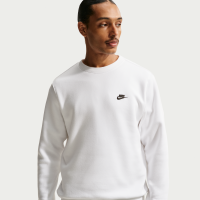 Nike Club-crewtrøje i fleece til mænd - hvid