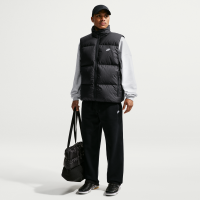 Nike Club-fleecebukser med åben kant til mænd - sort