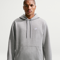 Nike Club-pulloverhættetrøje i fleece til mænd - grå