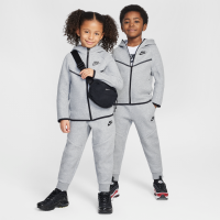 Nike Tech Fleece-sæt i to dele med fuld lynlås til mindre børn - grå