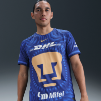 Pumas UNAM 2025/26 Stadium Away Nike Dri-FIT Replica-fodboldtrøje til mænd - blå