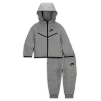 Nike Tech Fleece-sæt i to dele med fuld lynlås til babyer (12-24 M) - grå