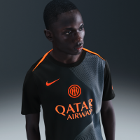 Inter Milan Academy Pro Third Nike Dri-FIT Total 90-opvarmningstrøje til fodbold til mænd - sort
