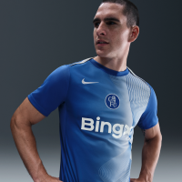 Chelsea FC Academy Pro Third Nike Dri-FIT Total 90-opvarmningstrøje til fodbold til mænd - blå