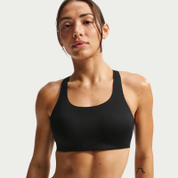 Nike Rival-sports-bh med indlæg og ultrahøjt støtteniveau til kvinder - sort