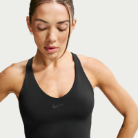 Nike Universa sports-bh-tanktop med medium støtte og indlæg til kvinder - sort