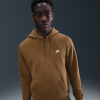 Nike Club-pulloverhættetrøje i fleece til mænd - brun