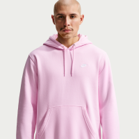 Nike Club-pulloverhættetrøje i fleece til mænd - Pink
