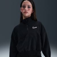Nike -langærmet overdel i fleece til større børn (piger) - sort