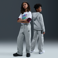 Nike Tech Fleece-bukser med åben søm til større børn (drenge) - grå