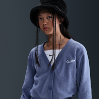 Nike -langærmet overdel i fleece til større børn (piger) - blå