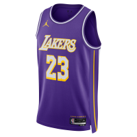 Los Angeles Lakers 2025/26 Statement Edition Nike Dri-FIT NBA Swingman-trøje til mænd - lilla