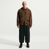 Nike Solo Swoosh-fleecebukser med opslag til mænd - sort