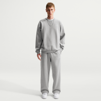Nike Solo Swoosh-fleecebukser med åben kant til mænd - grå