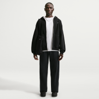 Nike Solo Swoosh-fleecebukser med åben kant til mænd - sort