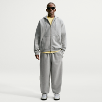 Nike Solo Swoosh-fleecebukser med opslag til mænd - grå