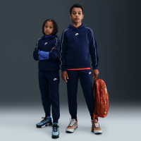 Nike Club Fleece-tracksuit med hætte til større børn - blå