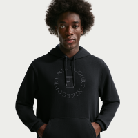 NikeCourt Heritage Dri-FIT-tennishættetrøje i french terry til mænd - sort
