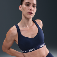 Justerbar Nike Indy-sports-bh med indlæg og kraftig støtte til kvinder - blå