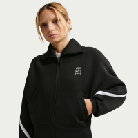 Nike Advantage Dri-FIT-tennisjakke med lynlås i fuld længde til kvinder - sort