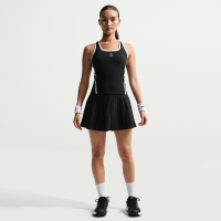 Nike Victory Dri-FIT-tennisnederdel med høj talje til kvinder - sort