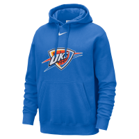 Oklahoma City Thunder Club Nike NBA-hættetrøje til mænd - blå