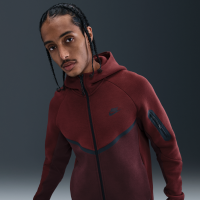 Nike Tech Windrunner-fleecejakke med lynlås til mænd - rød