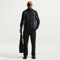 Nike Tech-fleecebukser med åben kant til mænd - sort